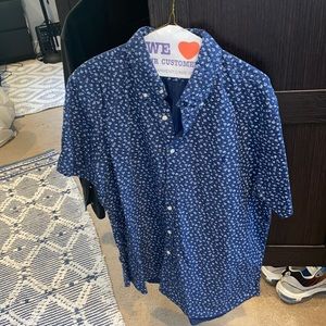 Ralph Lauren Classic Navy Floral Print Button Down